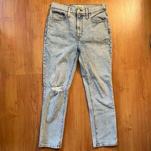 Madewell The Perfect Vintage Crop Jean 28 in Sudbury Wash